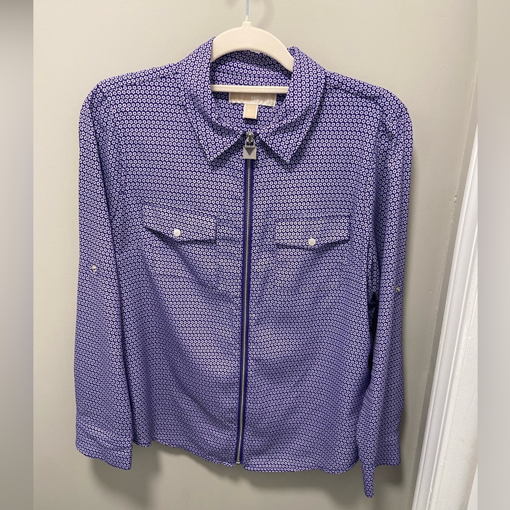 Michael Kors Zip-Up Blouse